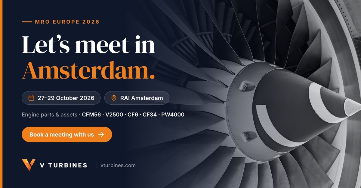 V Turbines at MRO Europe 2026, RAI Amsterdam